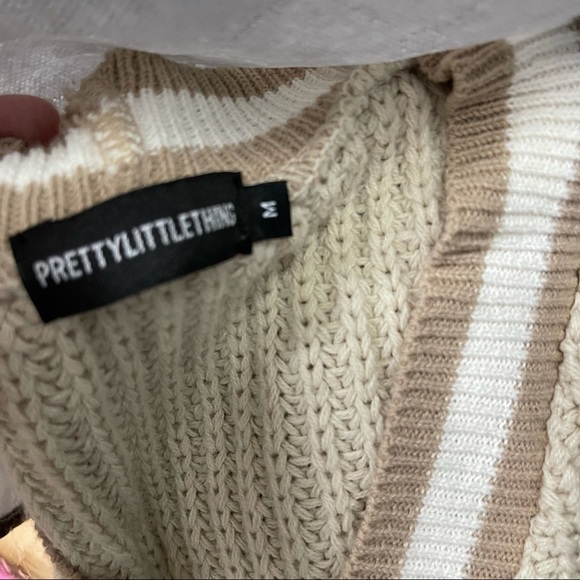 Pretty little thing - Stone Crop top extreme sleeve knit cardigan - Picture 5 of 5